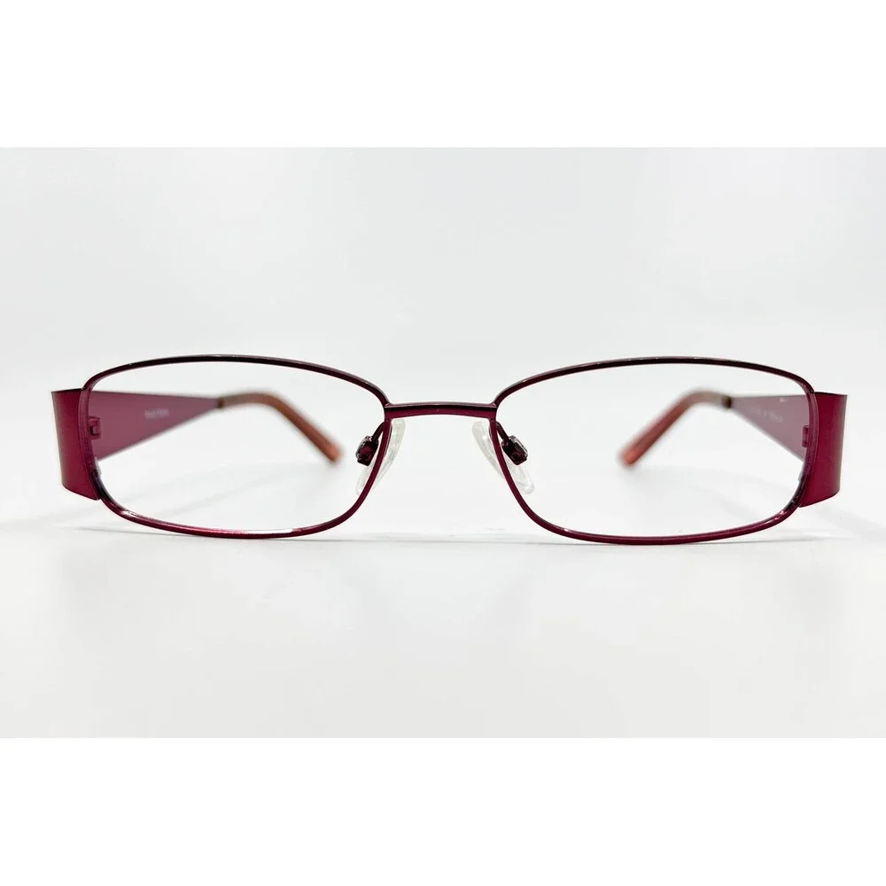 Traditions Eyeglasses Frames Women Burgundy T 11 COL 80 Metal 50-16-135 50mm